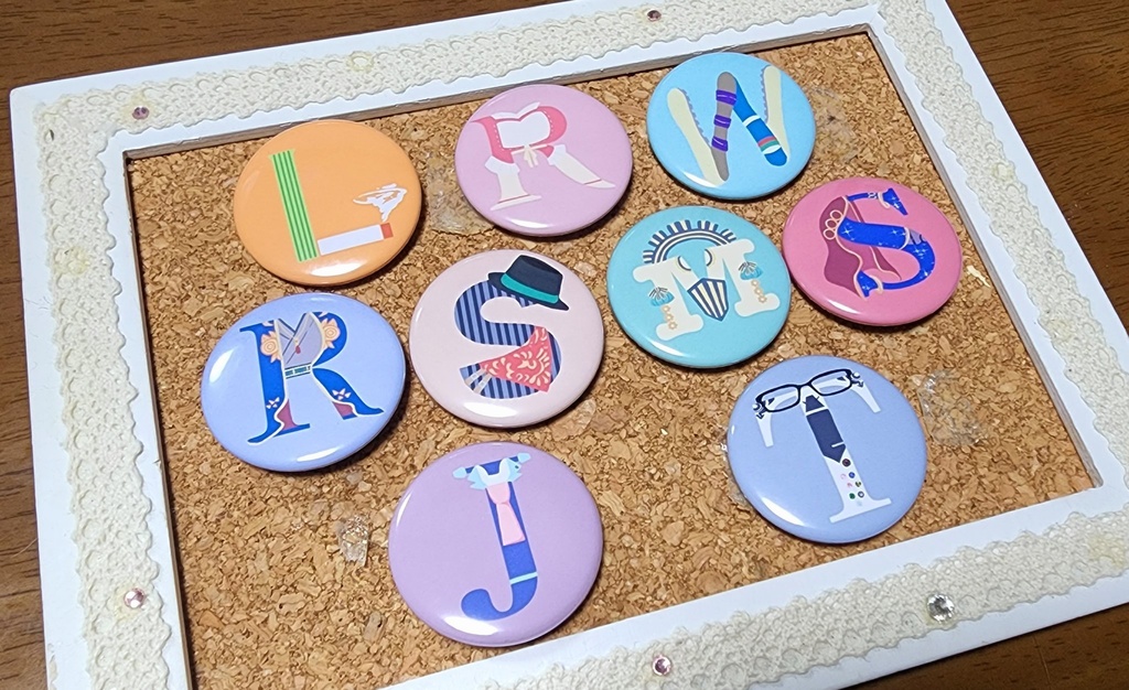 【RGD】イニシャル缶バッチ