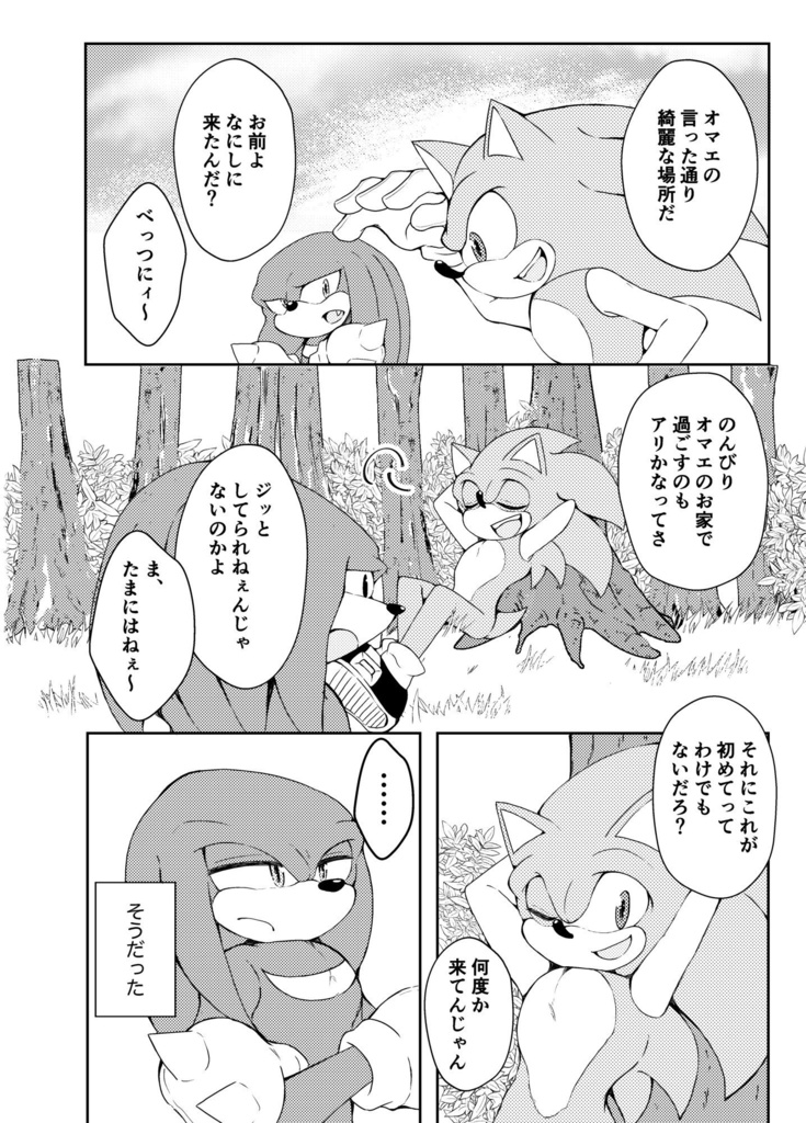 【SONIC】夢現レゾナンス(ソニック×ナックルズ)