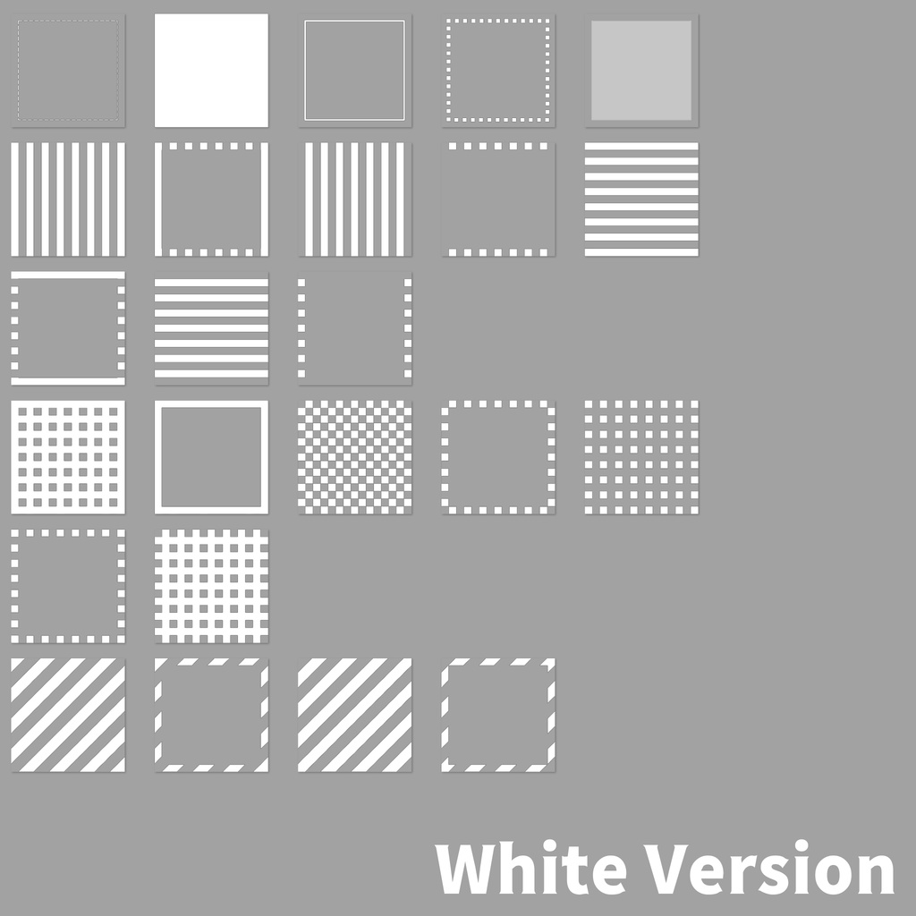 【無料】1:1シンプルなボーダー素材|1:1Simple Border Material|1:1簡單的邊框素材