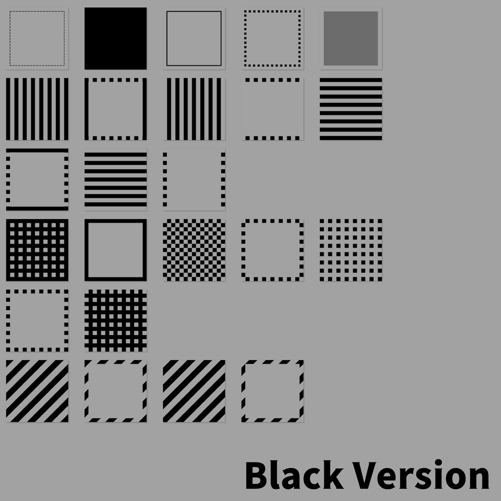 【無料】1:1シンプルなボーダー素材|1:1Simple Border Material|1:1簡單的邊框素材