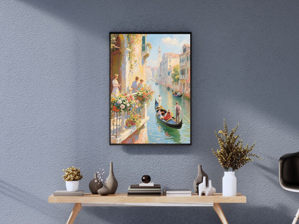 穏やかな運河の流れ