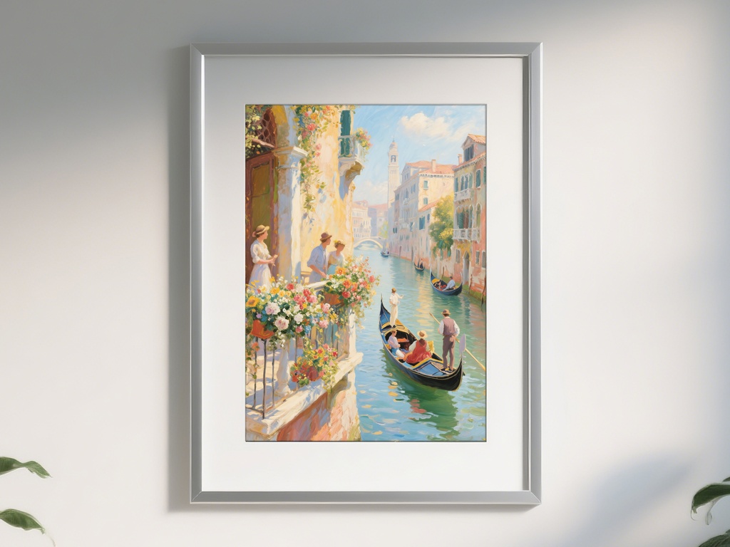 穏やかな運河の流れ