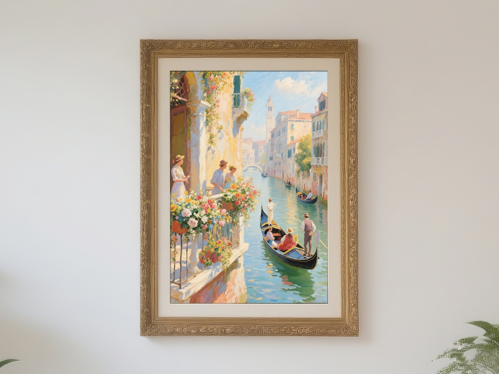 穏やかな運河の流れ