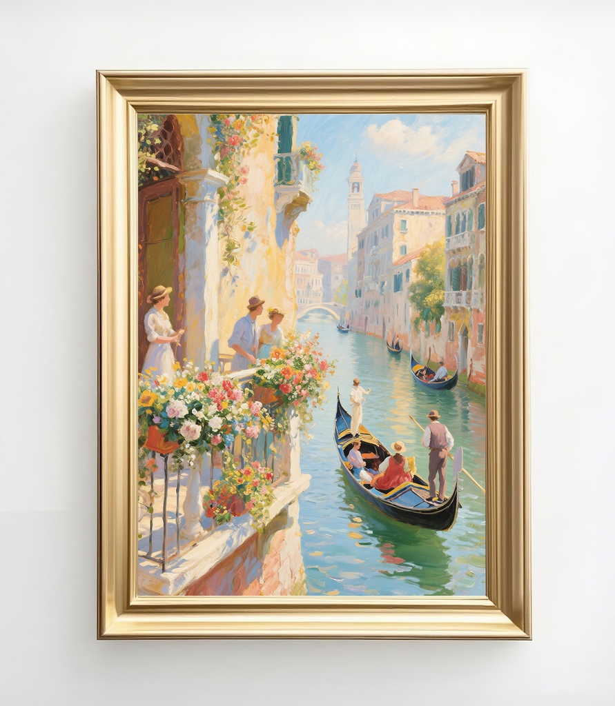 穏やかな運河の流れ