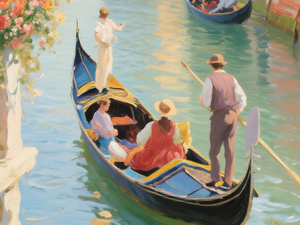 穏やかな運河の流れ