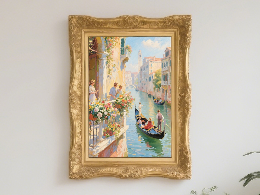 穏やかな運河の流れ