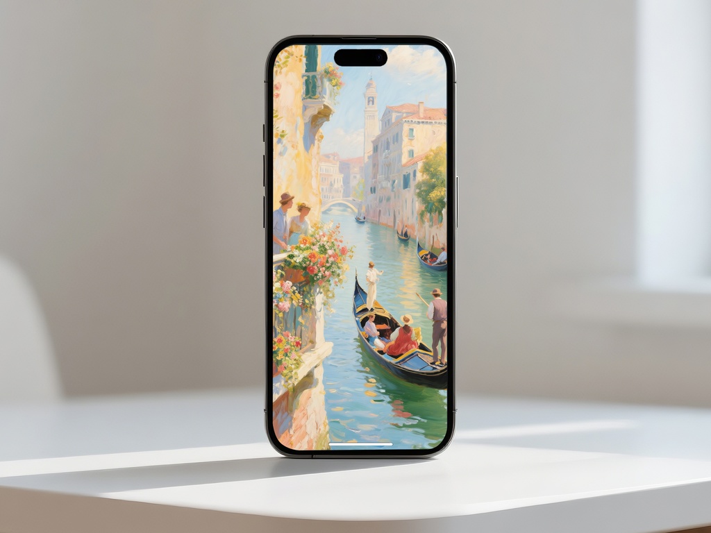 穏やかな運河の流れ