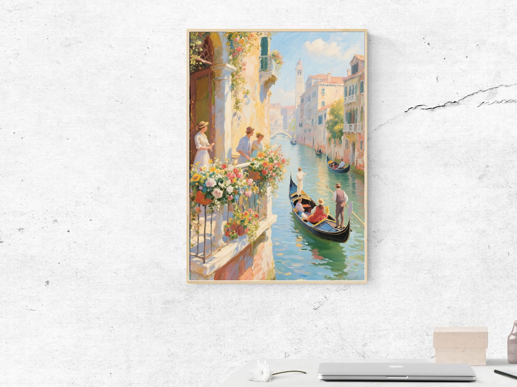 穏やかな運河の流れ