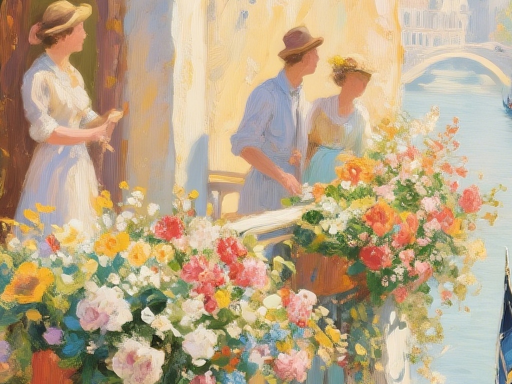 穏やかな運河の流れ