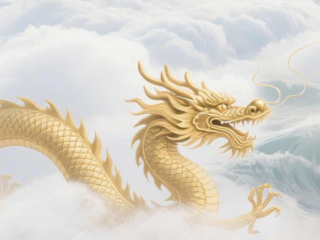 金龍と富士山の日の出