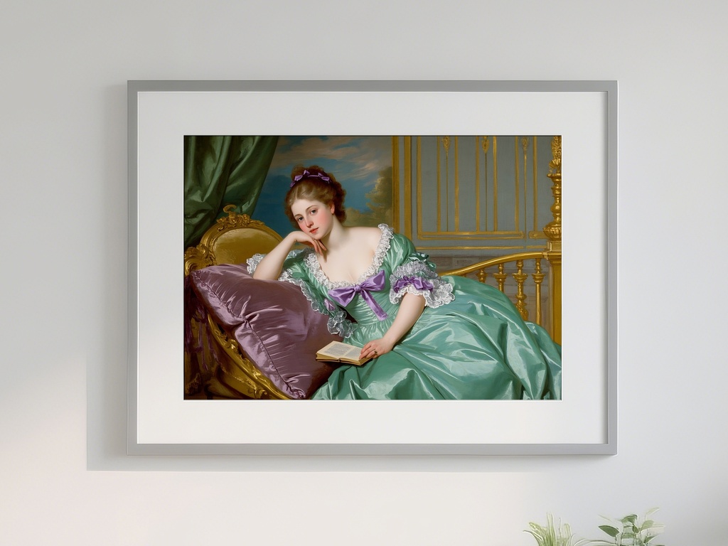 ロココ風貴婦人の肖像