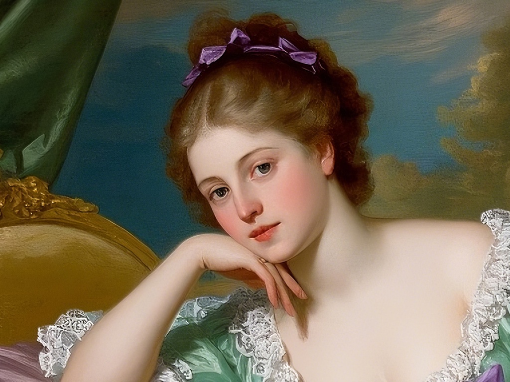 ロココ風貴婦人の肖像