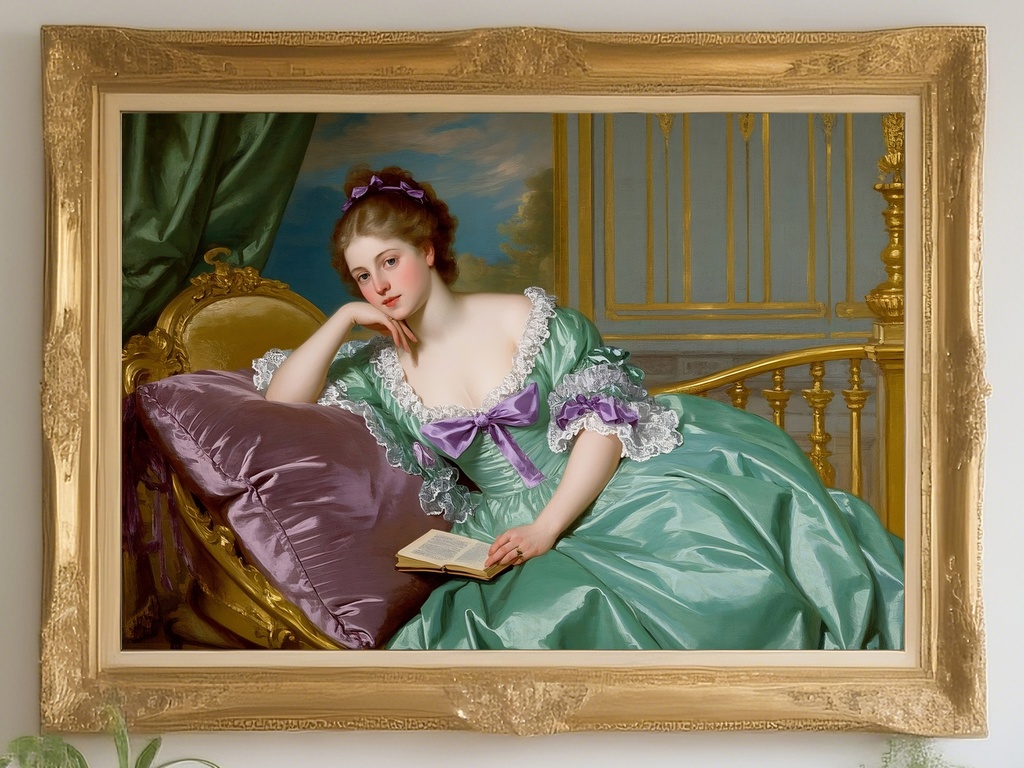 ロココ風貴婦人の肖像