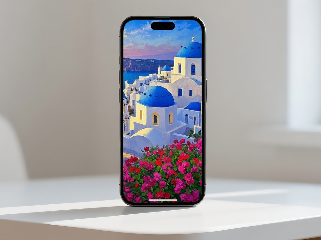 サントリーニの夕景