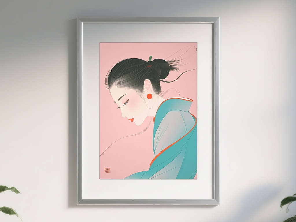 モダンな和風横顔