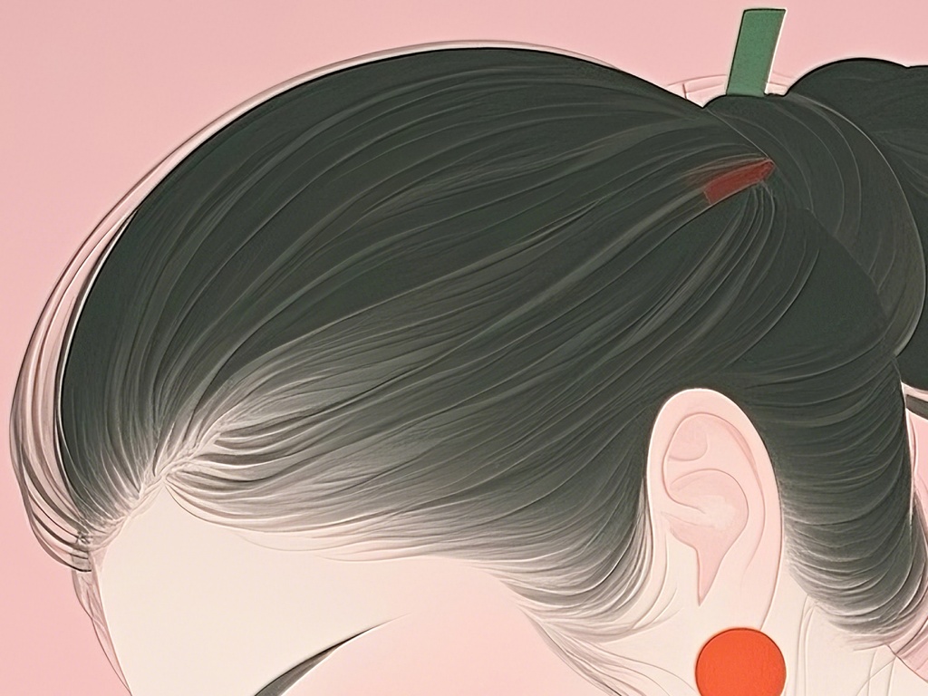 モダンな和風横顔