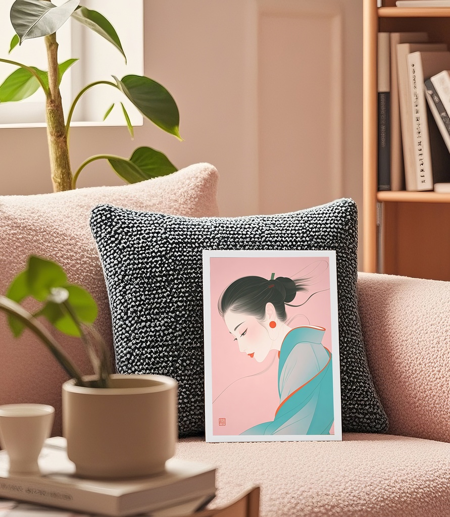 モダンな和風横顔