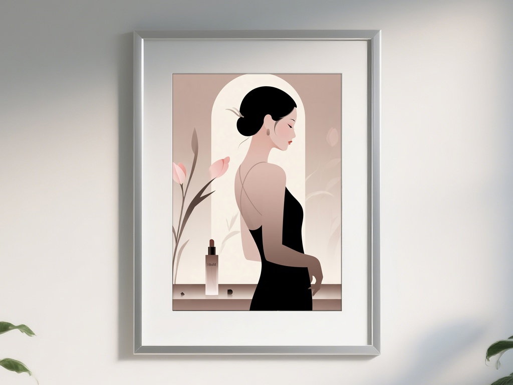 黒ドレスの女性