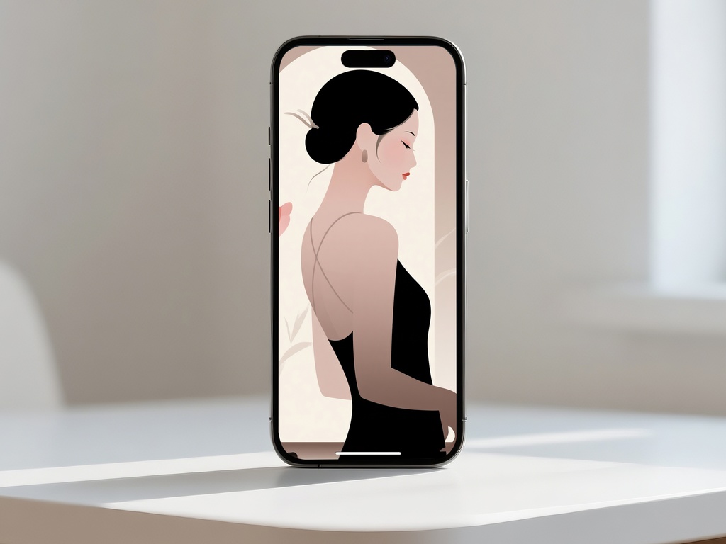 黒ドレスの女性