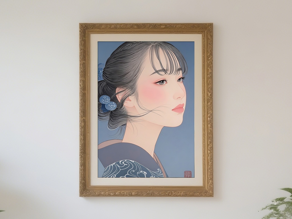 あどけなさの残る横顔