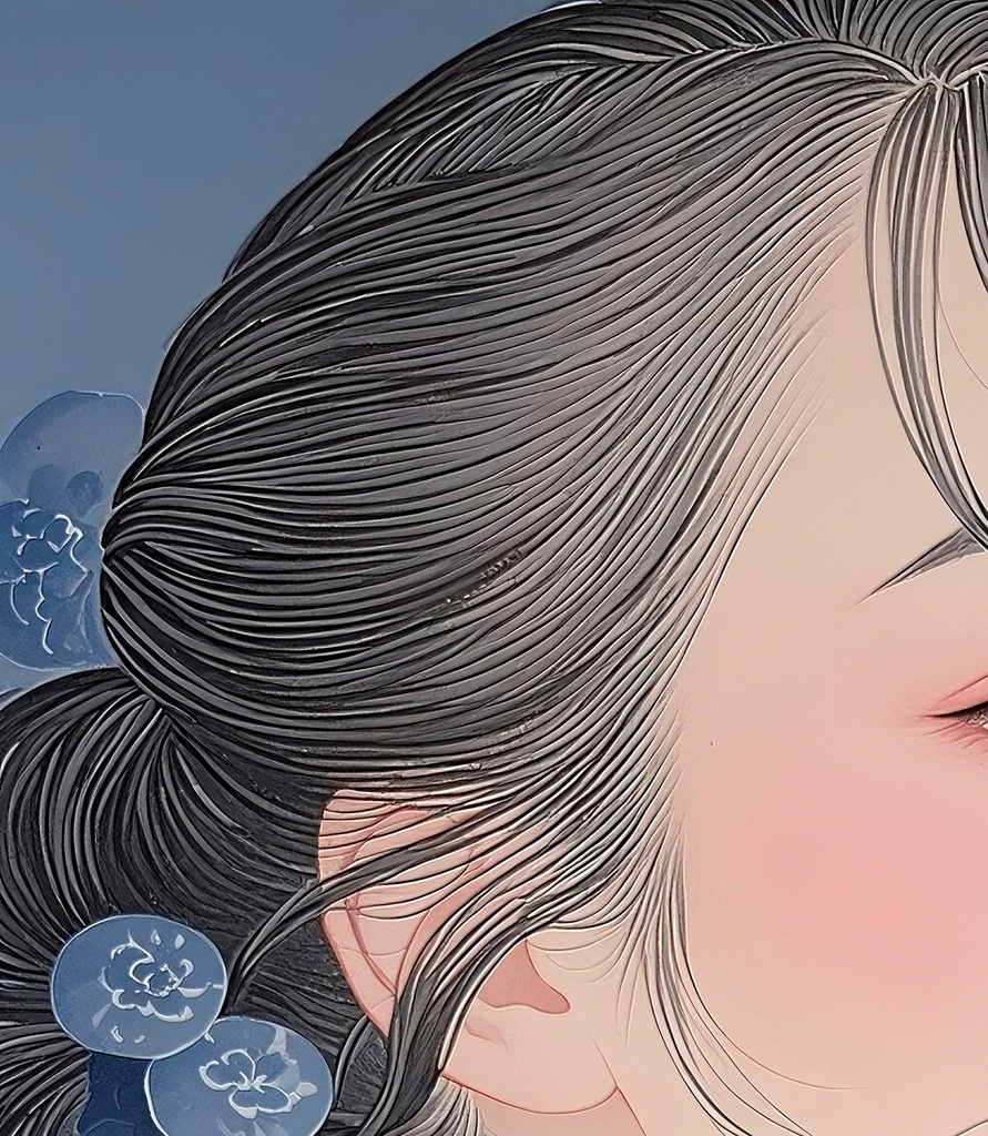 あどけなさの残る横顔