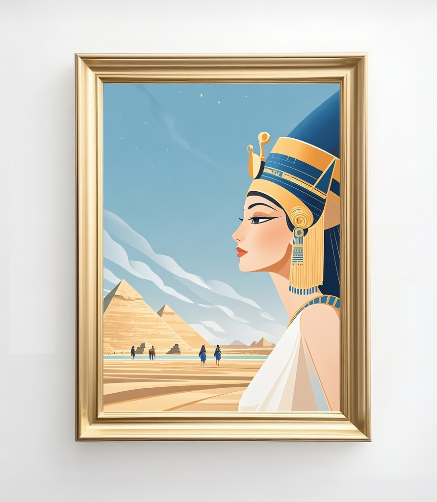 古代エジプト女王アートプリント