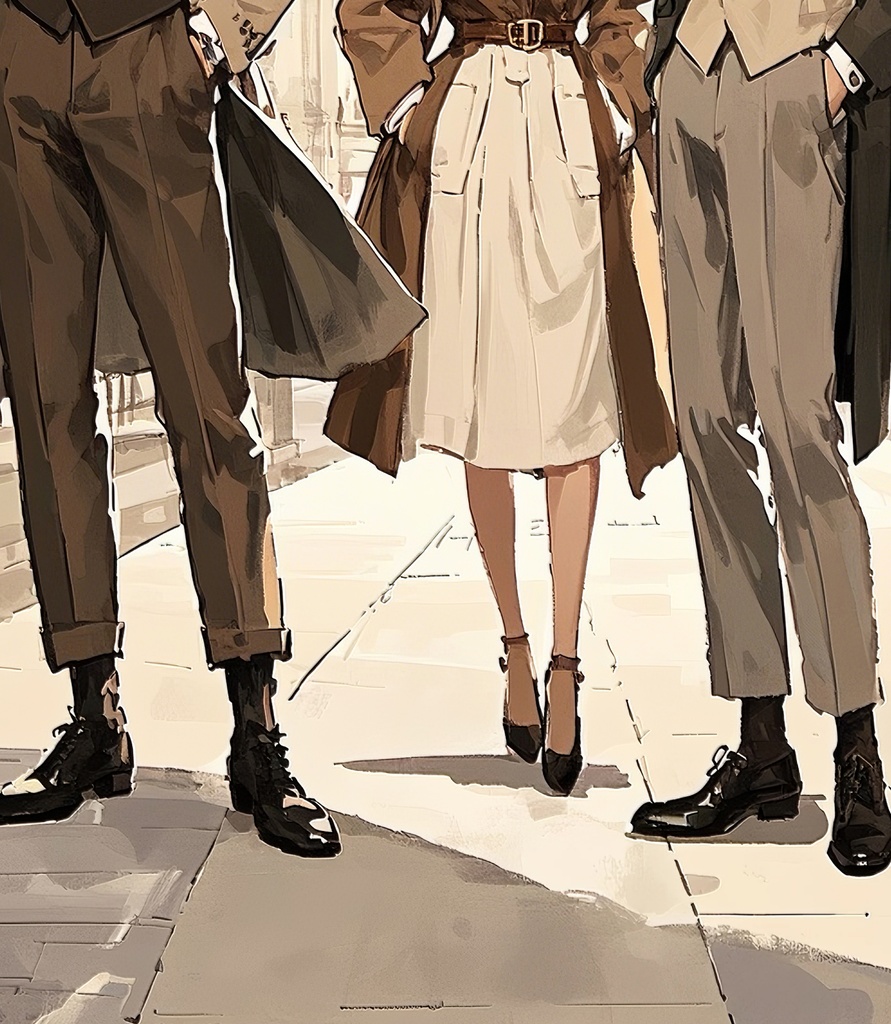 三人の紳士淑女