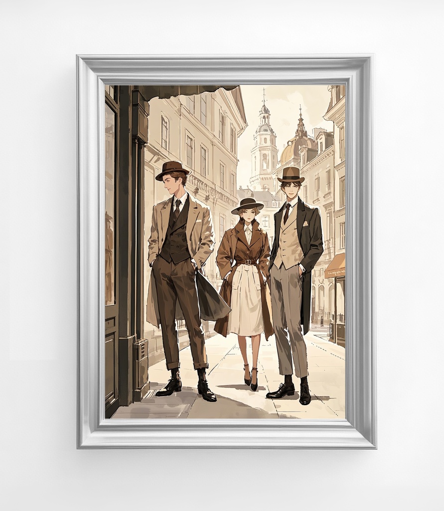 三人の紳士淑女