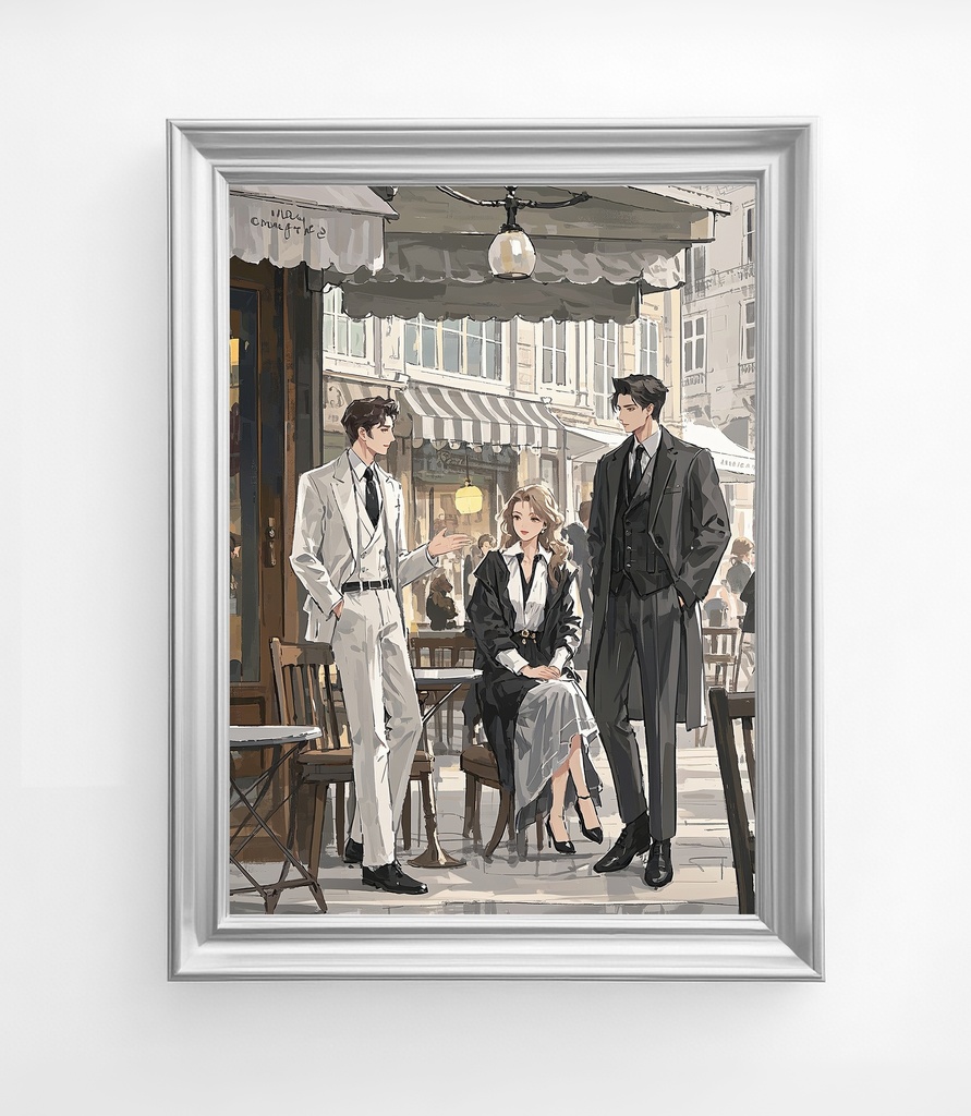 都会的カフェシーン