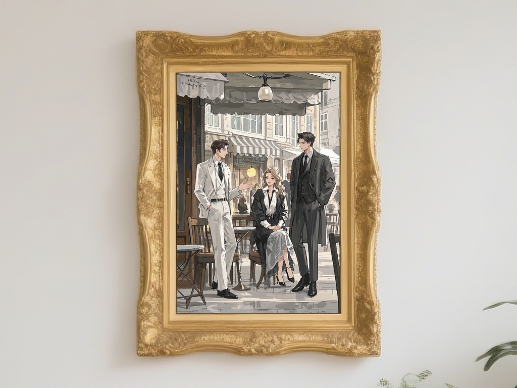 都会的カフェシーン