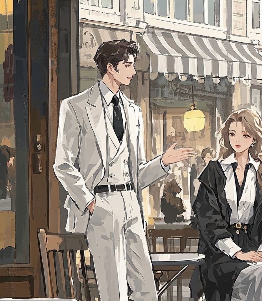 都会的カフェシーン