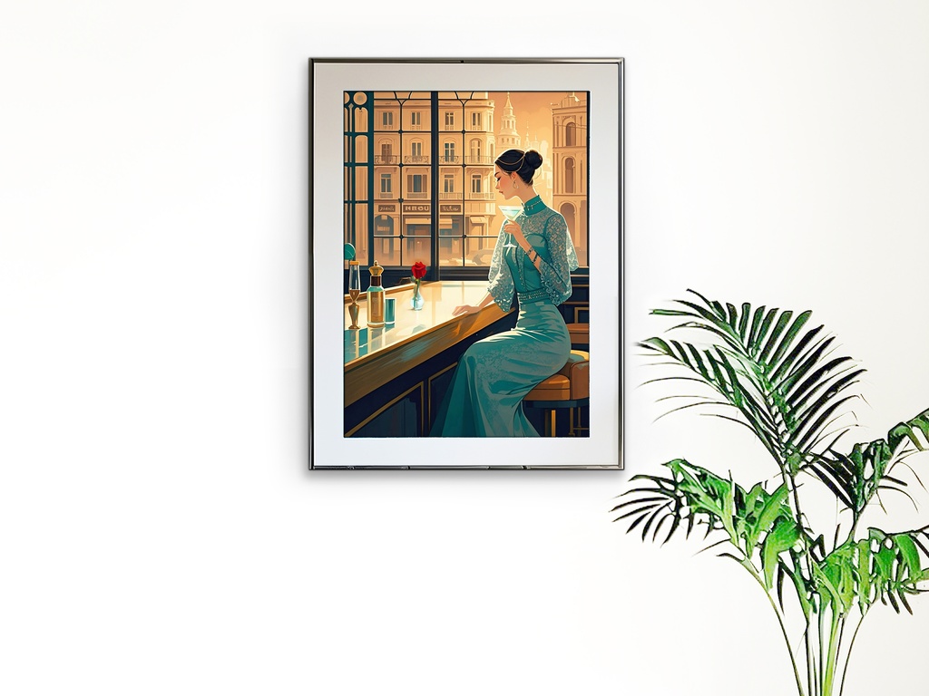 ティールカラードレス