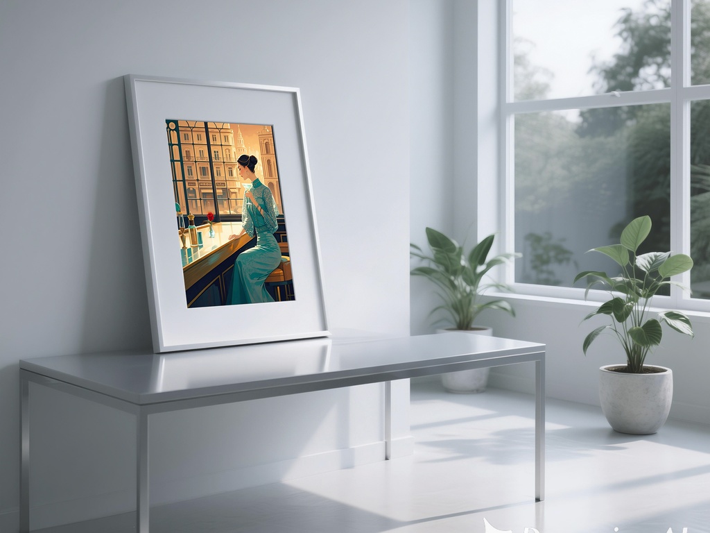 ティールカラードレス