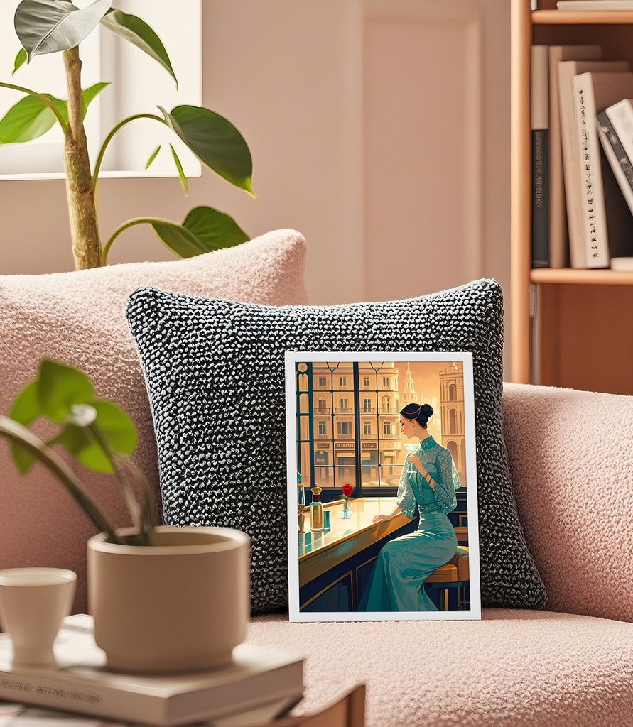 ティールカラードレス