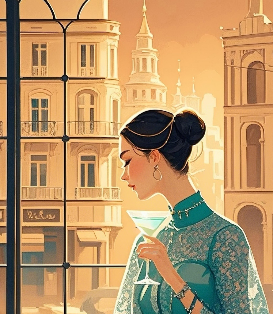 ティールカラードレス