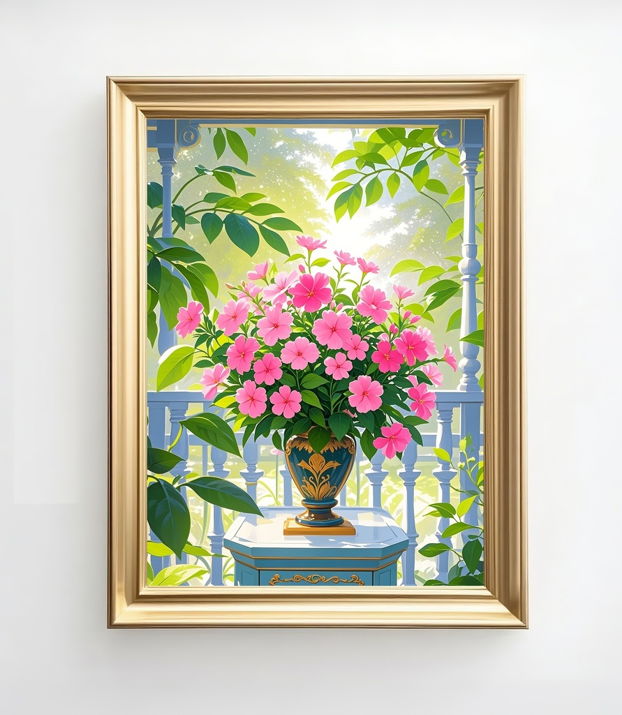 爽やかさと優雅さを添えるピンクの花