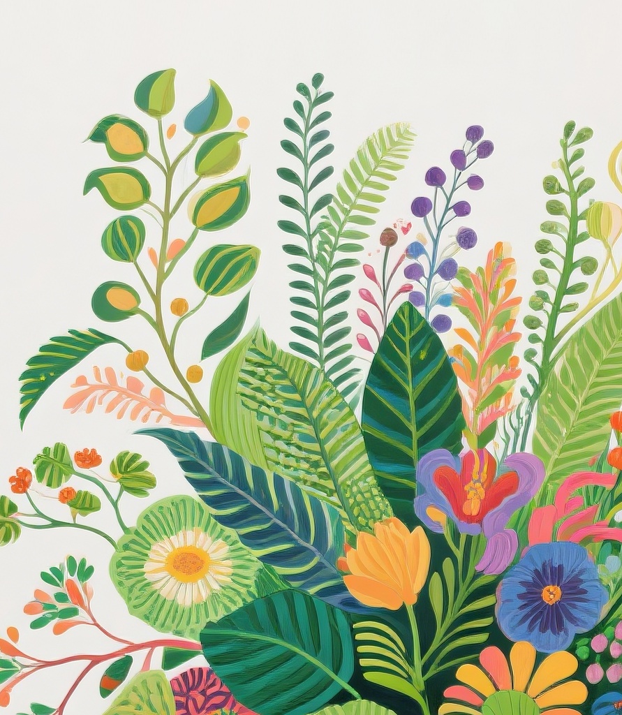 鮮やかなブーケアート