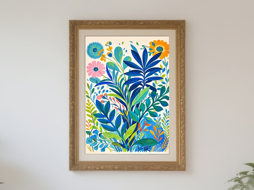 北欧風の植物イラスト