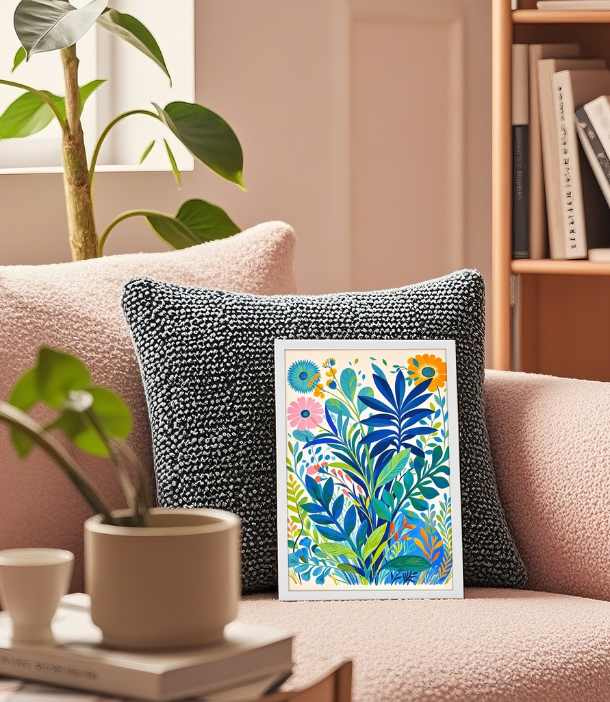 北欧風の植物イラスト