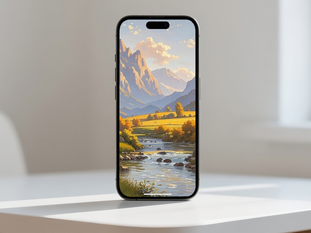 山小屋と渓流の風景