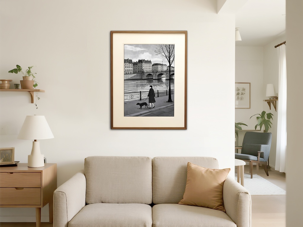 パリのモノクロ風景