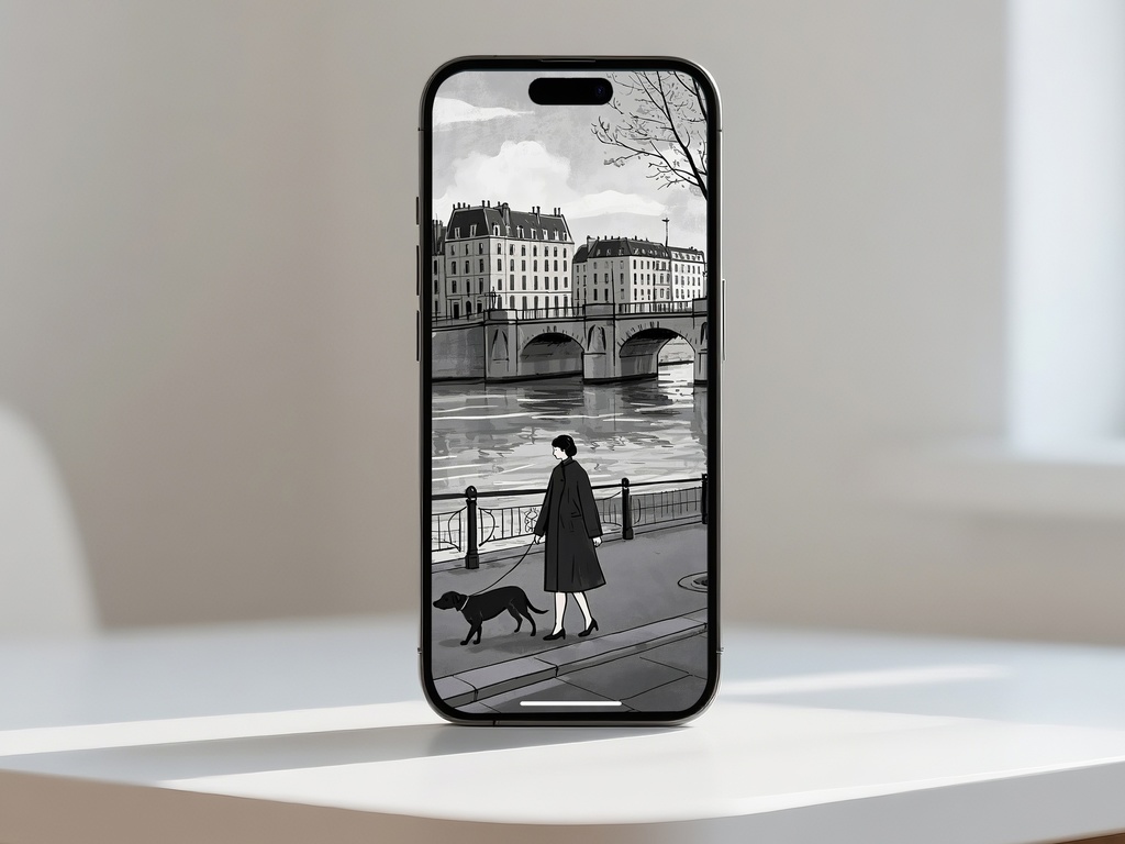 パリのモノクロ風景