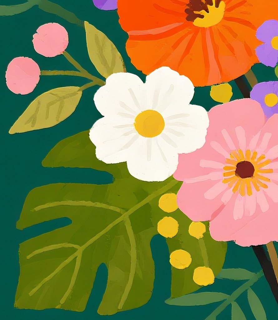 カラフルなブーケ