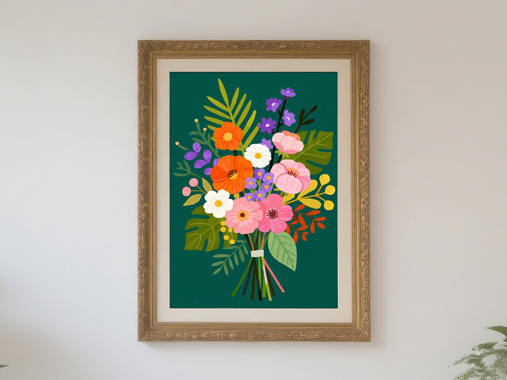 カラフルなブーケ