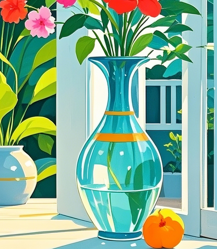 光あふれる花と緑