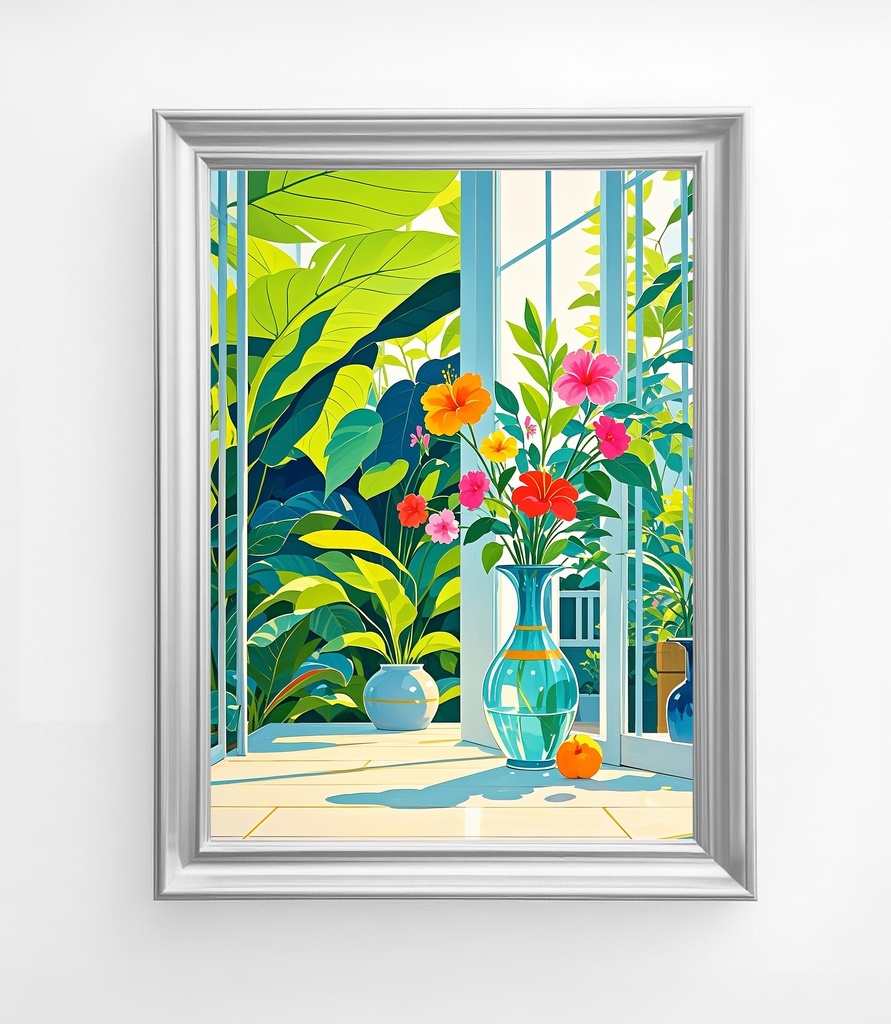 光あふれる花と緑