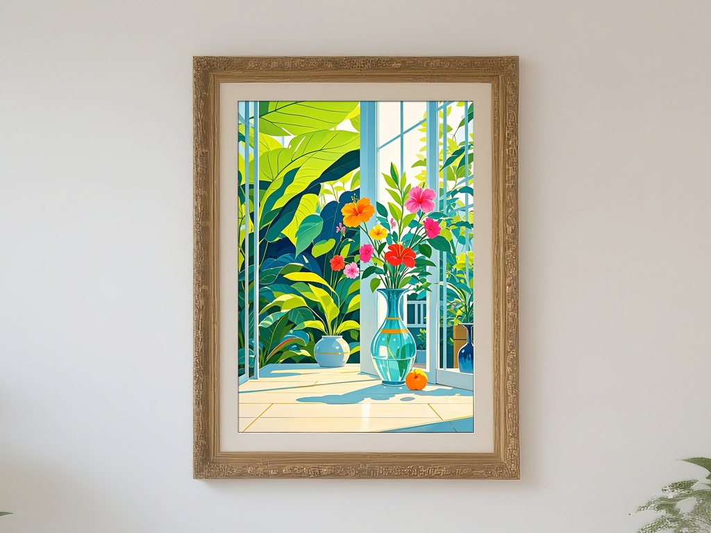 光あふれる花と緑