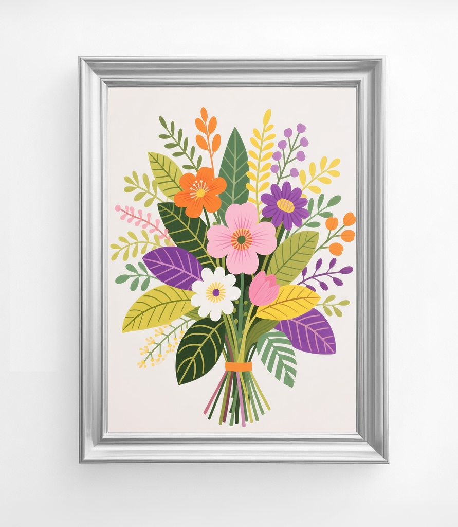 彩りあふれる花束