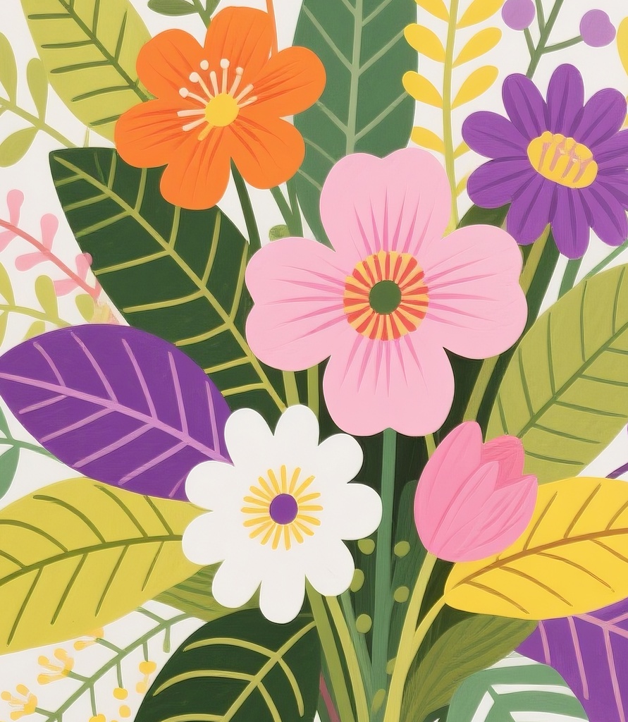 彩りあふれる花束