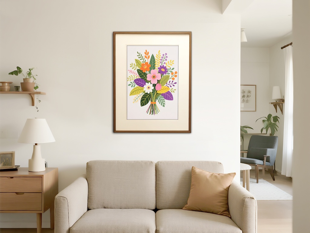 彩りあふれる花束